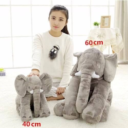 Small Size 40cm 5colors Infant Soft Appease Elephant Playmate Calm Doll Baby Toys Lumbar Pillow