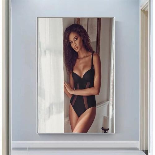 Silk Cloth Wall Poster Joan Smalls Sexy Model Star Art Home Decoration Gift