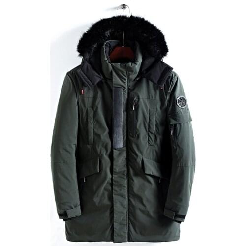 New winter mens Jackets warm Fashion jacket high quality coat with fur collar brand male clothing Windbreaker Hot Sale