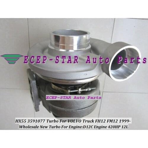 100% NEW With Gaskets HX55 3591077 Turbo Turbine Turbocharger Fit For VOLVO FH12 FM12 12L 1999- 2006 Engine D12C 420HP