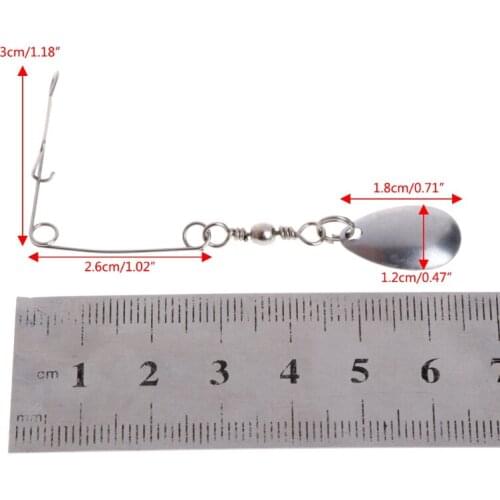 2021 New Stainless Steel Fishing Balance Connector Swivel Sequin Simulation Baits Tackles