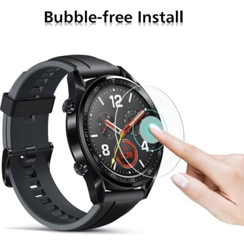 For Huawei Watch GT Tempered Glass Film Smart Sports Watch Film Protective Screen Protector Guard Anti Explosion Anti-shatter