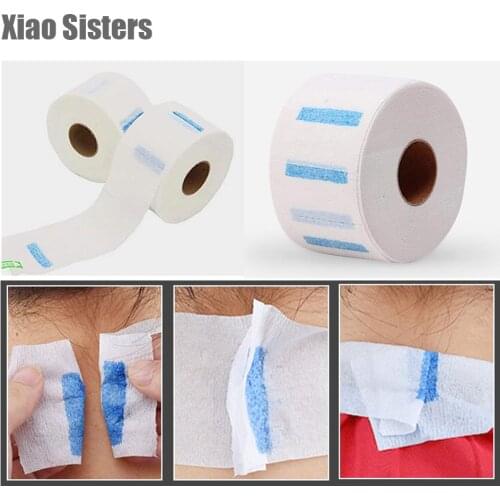 Professional Hair Cutting Neck Papers Salon Disposable Hairdressing Collar Neck Ruffle Roll Paper Necks Covering Accessory