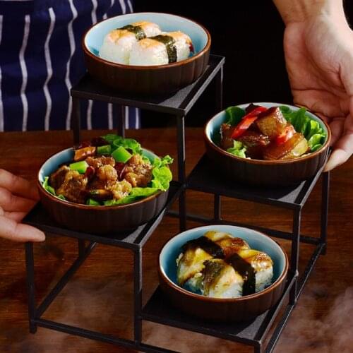 Restaurant Personality Plate Wedding Special Creative Tableware Table and Bowl Rack Dessert Snack Dish