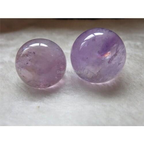 25-27mm natural transparent rainbow amethyst quartz crystal sphere ball
