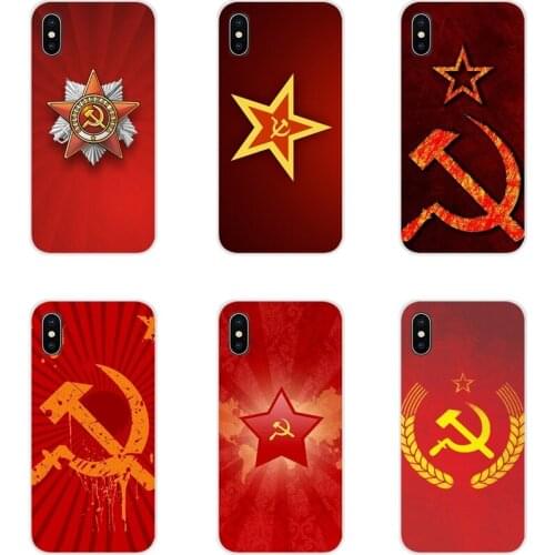 Stalin Soviet Union Flag For Apple iPhone X XR XS 11Pro MAX 4S 5S 5C SE 6S 7 8 Plus ipod touch 5 6 Accessories Phone Shell Cover