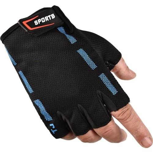 Cycling Gloves Half Finger Breathable Quick Drying Sunshade Outdoor Summer Bicycle Gym Fitness Non-slip Sports Gloves