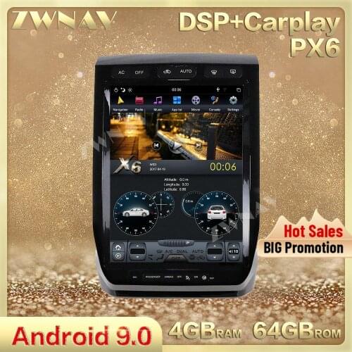 Vertical Tesla Style Screen Android 9.0 Stereo Car Multimedia Player GPS Navi For Ford F150 2015-2019 Auto Radio Wifi Head Unit