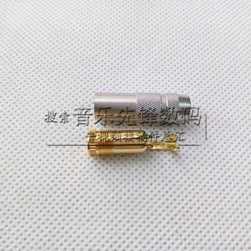 2pcs Perfect gold-plated copper belt clip assembly 3.5 stereo female 3.5 stereo female