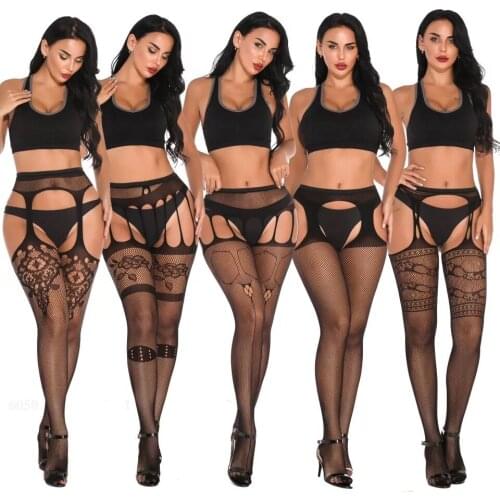 Woman Sexy Lingerie Pantyhose Erotic Stockings Medias Hombre Mesh Open Crotch Fishnet Panty Bottoming Lntimate Goods for Sex