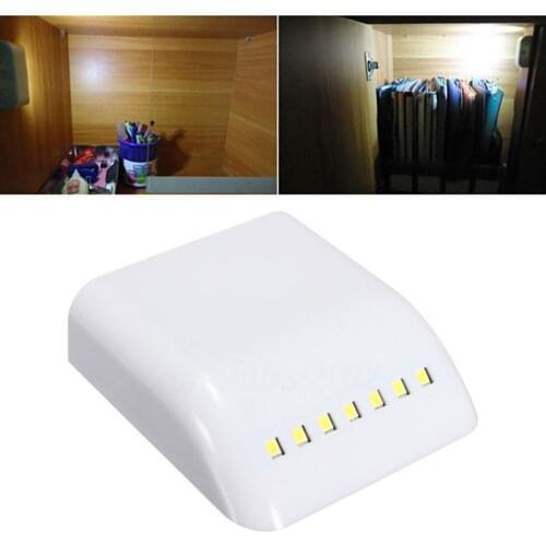 1pc Universal Under Cabinet 7 LED lights 12V door Automatic switch Lamp Smart touch sensor Kitchen bedroom furniture accessories