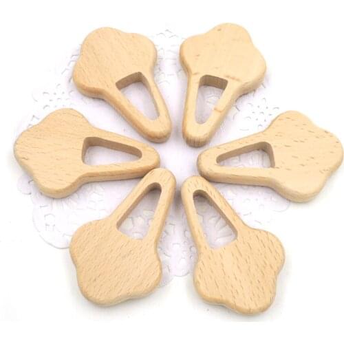 10PCS ICECREAM GERMANY beech teether wood pendant for baby mother accessory Australia SGS SAFE BABY CHEW EA280