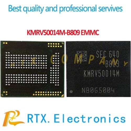 100%Original KMRV50014M-B809 128G BGA EMMC IC For Samsung MobilePhone EMCP NAND Flach Memory Chip KMRV50014M B809 128+32 221Ball