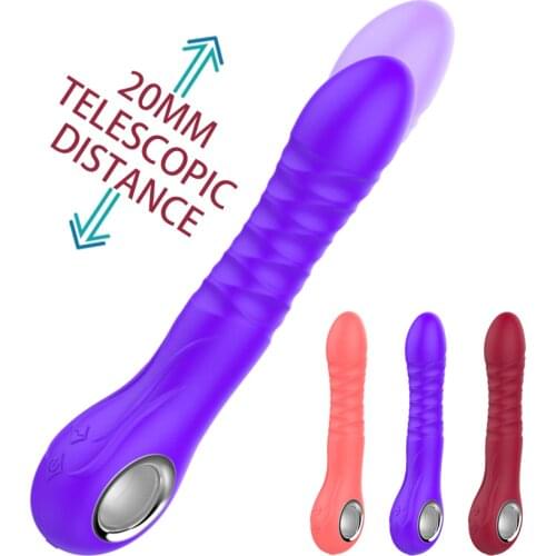 12 Modes Stretching Heating Vibrators for Women Vagina Anal Female Dildo Massager Fidget Adult 18 Products Erotic Sex Toys Shop
