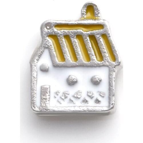 20Pcs/lot House Floating Charms Hand-made DIY for Glass Lockets