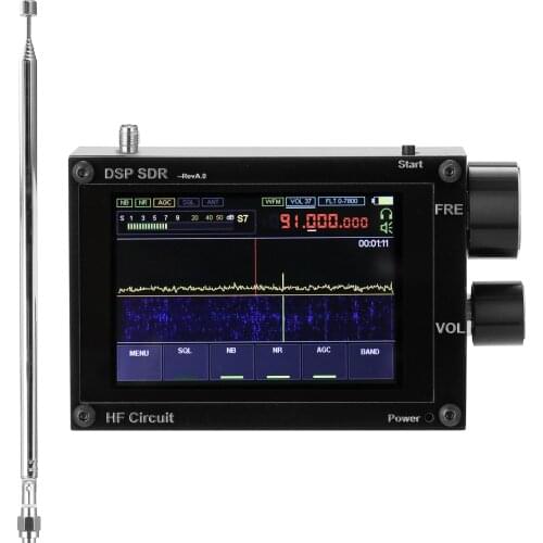 50kHz-200MHz 400MHz-2GHz 3.5 Inch Touching IPS Display Screen SDR Receiver HAM Software Defined Radios Malachite DSP Software