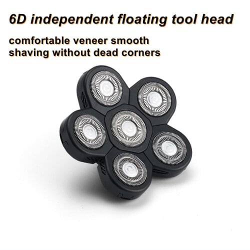 6 Floating Replacement Blades Head Shaver For Men 2021 New Style Mens Electric Shavers Replacement Heads