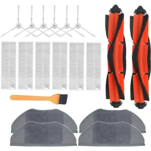 Promotion!Main Brush Side Brush Filter Dishcloth Set for Xiaomi Mijia G1 MJSTG1 Vacuum Cleaner Home Appliance Parts