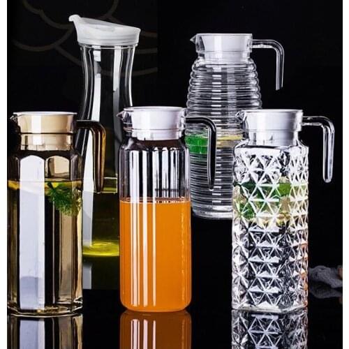 Acrylic Juice Jug Plastic Anti-fall and High Temperature Resistant Tie Pot Hotel KTV High Transparent Beverage Water Pot