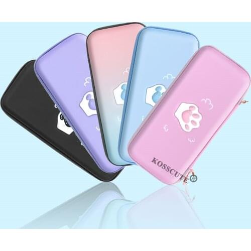New Cat Paw Bag for Nintendos NS Lite Console Joycons Protect Game Bag For NS Switch Storage Bag Lanyad String Game Card Case