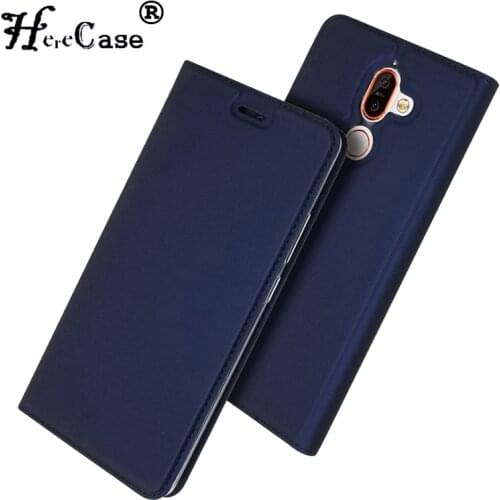 For Nokia 7 Plus Case Soft PU Stand Book Cover Card Slot Wallet Leather Flip Case For Nokia 7 Nokia7 Plus 2018 Phone Case Coque