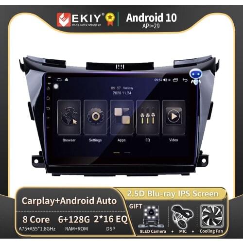 EKIY 10.1'' Multimedia Car Android 9.0 Radio For Nissan Murano Z52 2015 2016 2017 Navigation HDMI Car Stereo DVD Player