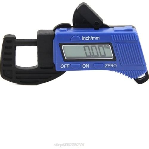 Electronic Digital LCD 0-12.7mm Thickness Caliper Carbon Fiber Micrometer Guage F23 21 Dropshipping