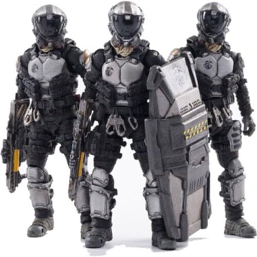 JT0074 1/18 Scale About 10cm Black Hawks Three-man team Model Figure Toys for Collection Fans Toys Full Set Figure