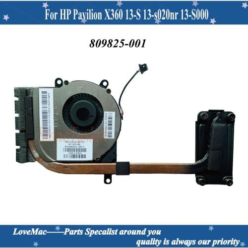High quality laptop CPU cooling fan Cooler radiator for HP Pavilion X360 13-S 13-s020nr 13-S000 809825-001 CPU fan 100% Tested