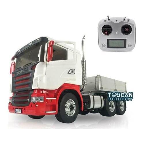 Painted Hercul Sca Cabin 1/14 LESU 6*6 Metal Chassis RC Tractor W/ Hopper Radio THZH0607-SMT4