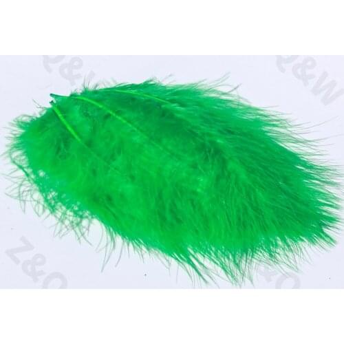 Natural and beautiful 10-15CM turkey full down feather 4-6inches dyed grass green 100-500DIY decoration craft jewelry decoration