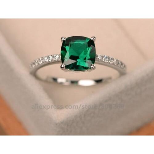 Wholesale Factory Price Blue Green Color Ring Inlaid High Quality Fashion Women Finger Ring Hot Sales