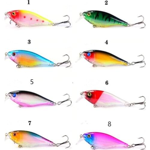 1PCS Luya Bionic Bait 8-Color Artificial BaitFishing Swinger Hard Bait 8.5cm/12.5g Mino Luya Winter Ice Fishing Tackle