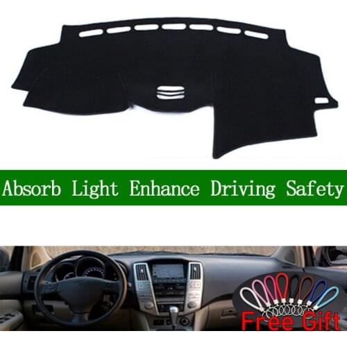 For lexus RX300 RX350 RX400 2004-2007 Dashboard Cover Sun Shade Non-slip Dash Mat Pad Carpet Car Stickers Interior Accessories