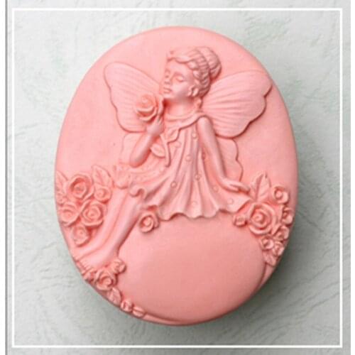Rose Angel 50080 Craft Art Silicone Soap mold Craft Molds DIY Handmade soap molds