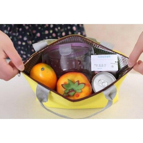 Storage Bag Pouch Bags Picnic Tote Portable Thermal Cooler Lunch Box Insulated