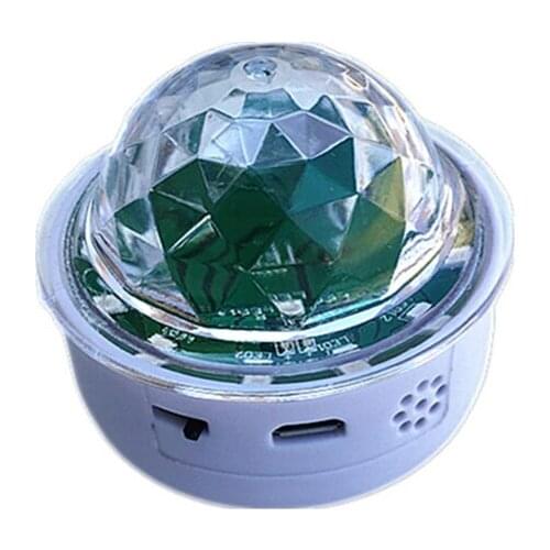 Car Room LED Disco Ball Lights, Portable Strobe Stage Ball Lights, Sound Activated Party Lights with Magnetic Base, DJ Lighting