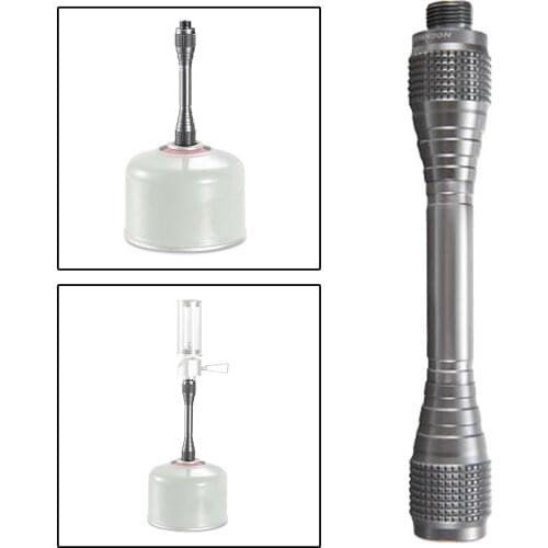 12cm Gas Lantern Extension Tube Outdoor Camping Gas Tank Converter Extension Rod Cooking Stove Gas Tank Converter Hiking