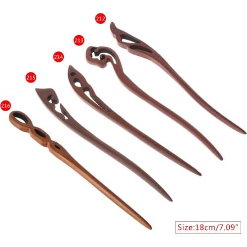 Natural Wood Hairpins Hair Stick Vintage Jewelry Handmade Hairwear Chinese Style