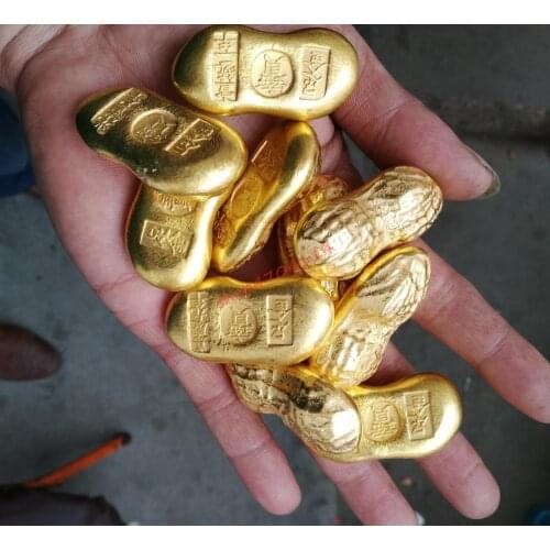 Chi gold ingots exquisite handicrafts and collectibles in Qing Dynasty (one piece)