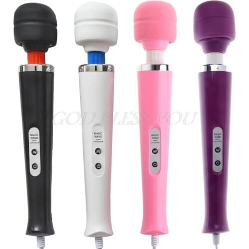 10 Speed Magic Wand Motor Massager Foot Head Full Body Power Massage Vibrator EU Plug Care Tool Drop Shipping