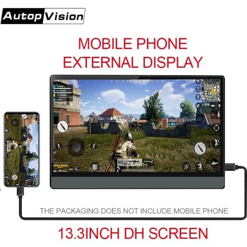 13.3 inch 1080P portable display expansion touch screen computer Android mobile phone external projection screen notebook second
