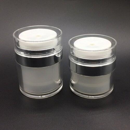 15ml Acrylic Sunscreen Cream Bottle, Face Cream, Press and Take Vacuum Lotion Bottle 10Pcs/lot