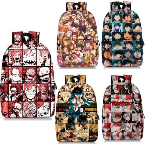 2021 Back To School BNHA Kirishima Collage Kawaii Cool Backpack School Boy Girl My Hero Academia Travel Backpack