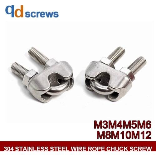 304 M3M4M5M6M8M10M12 Stainless steel U-Bolt Wire Rope Grips