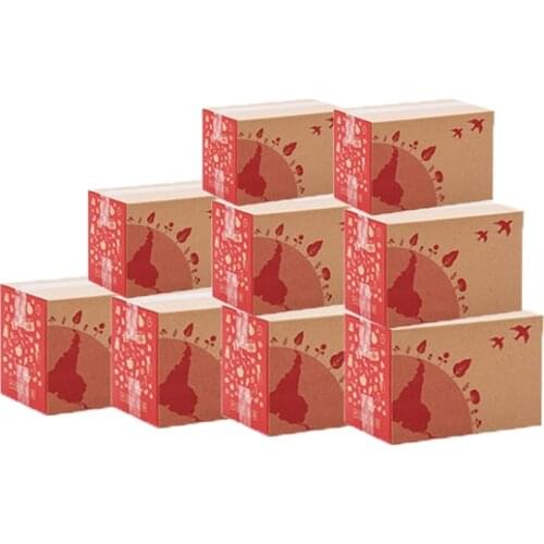 5 Layer Corrugated Packaging Box Very Hard Paper Express Box Mailers Logistics Transport Boxes Cosmetics Boutiques Carton 10Pcs