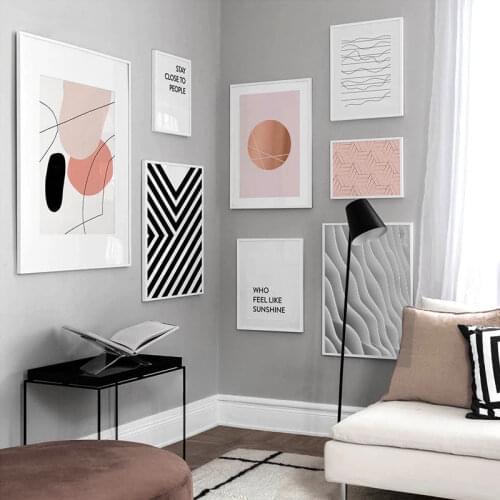 Abstract Geometry Line Wall Art Nordic Posters and Prints Canvas Paintings Modern Minimalist Picture for Living Room Decoration