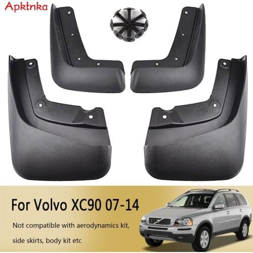 Apktnka Front Rear Car Mud Flaps For VOLVO XC90 2007-2014 Mudflaps 2008 2011- 2013 Splash Guards Mud Flap Mudguards Fender