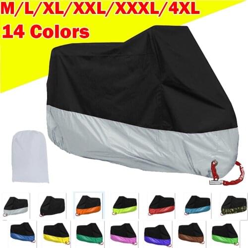 M L XL XXL 3XL 4XL Motorcycle Cover Dustproof Waterproof Outdoor UV Protector Motor Motorbike Rain Scooter Bike Bicycle Cover