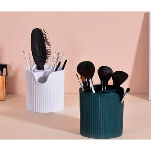 Home Lipstick Makeup Brush Jewelry Dustproof Desktop Cosmetic Storage Box Holder